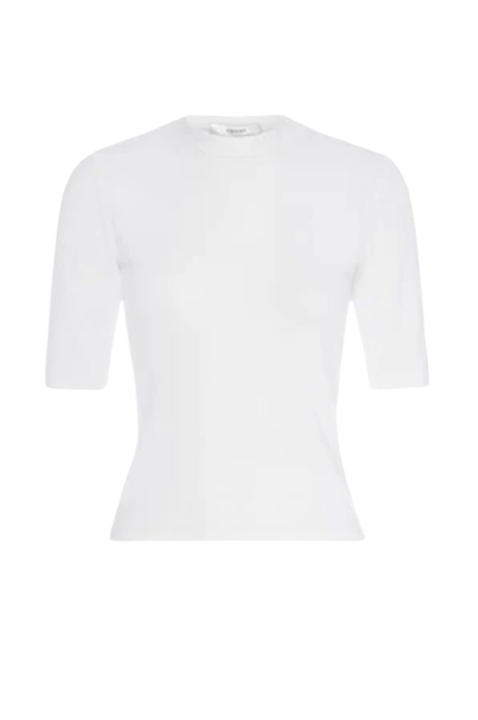 Rib Crewneck Tee - White