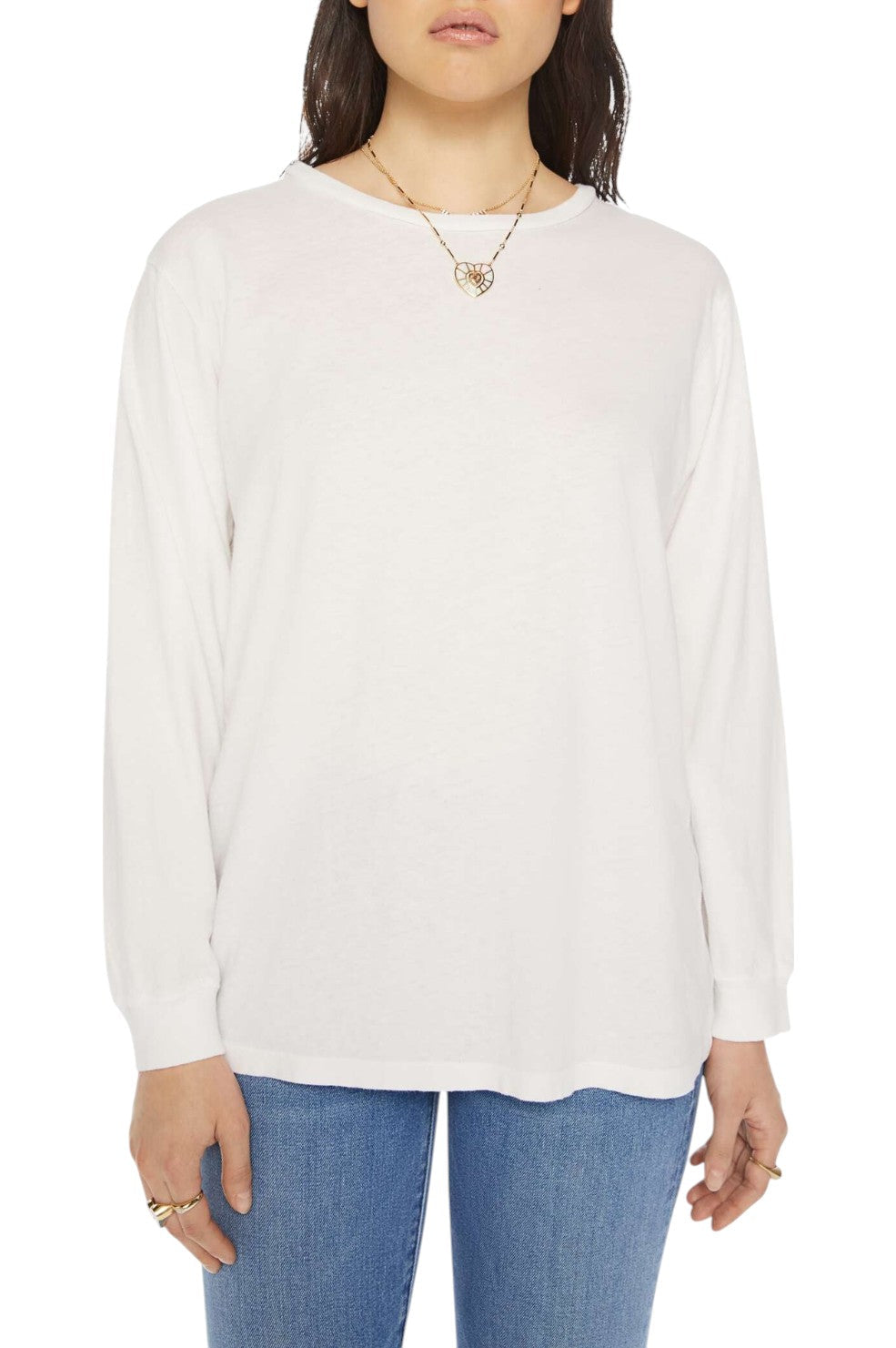 The Long Sleeve Rowdy - Bright White