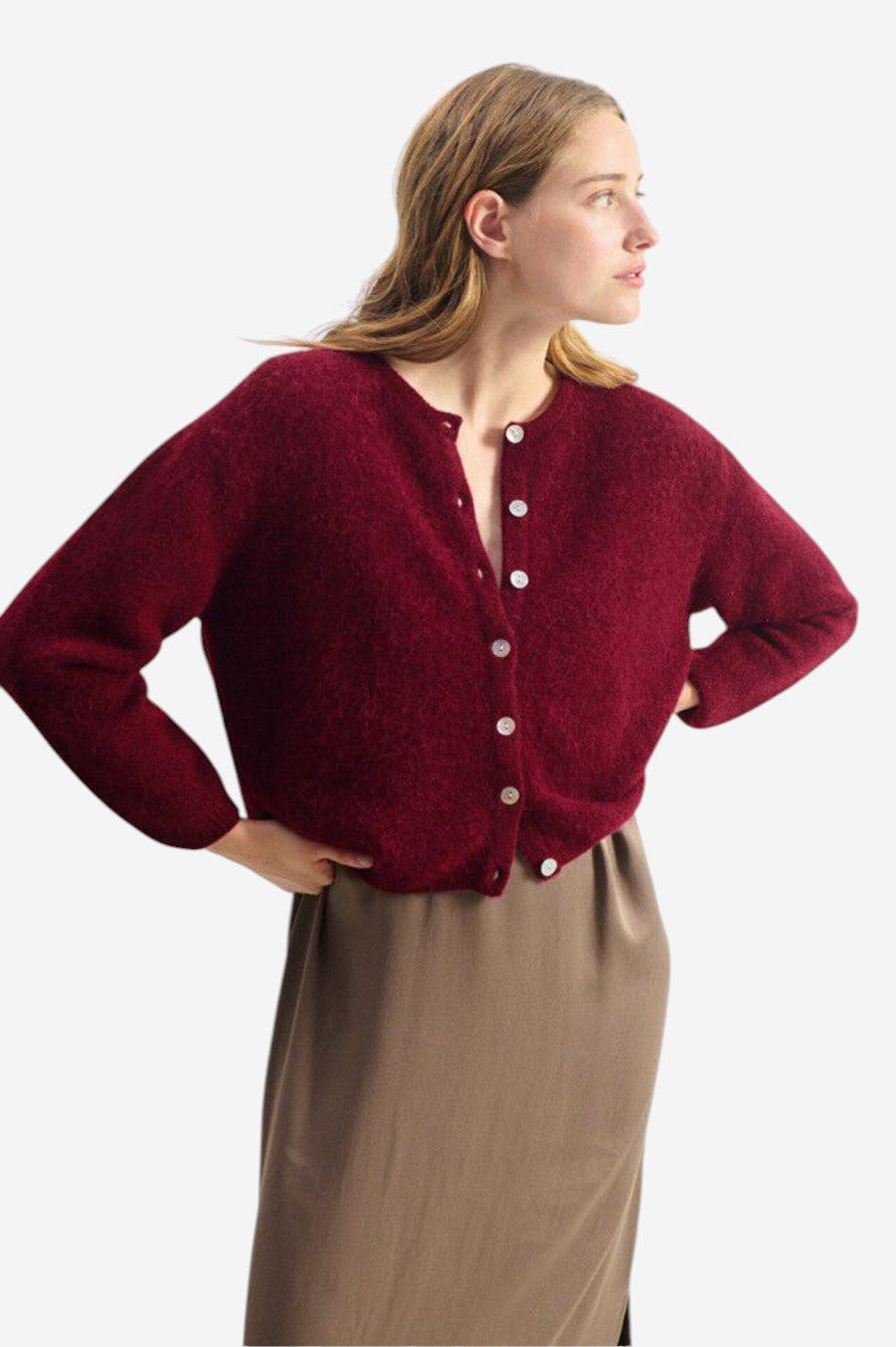 Vitow Cardigan - Cherry