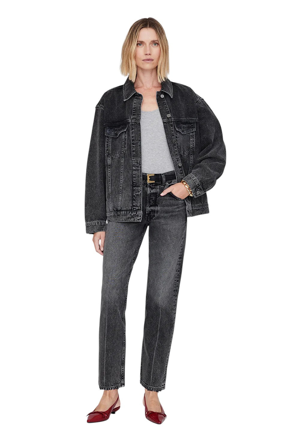 Zoey Slingback Heels - Red Crinkled Patent