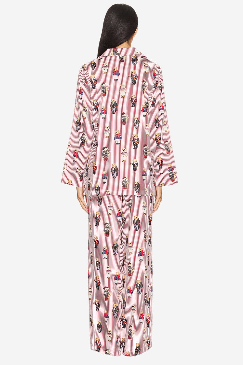 Madison PJ Set - Iconic Bear Snowfall Red