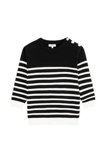 Peroza Striped Jumper - Black And White