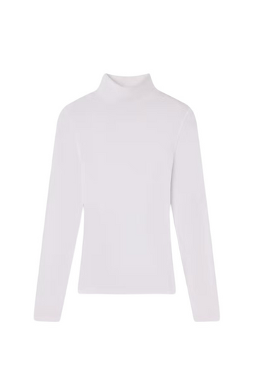 Rib Turtleneck - White