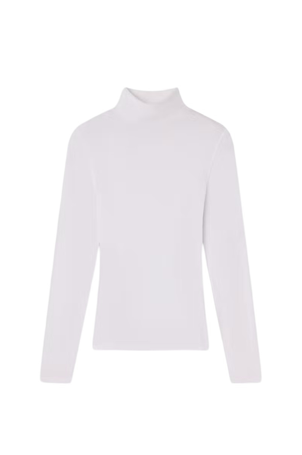 Rib Turtleneck - White