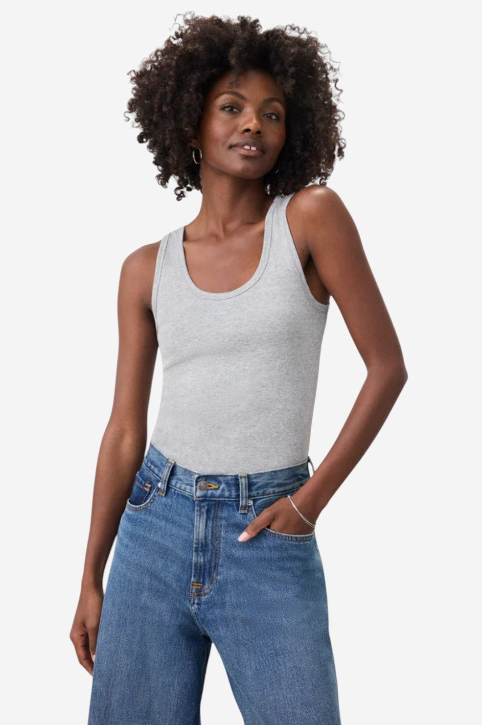 The Classic Tank - Heather Grey