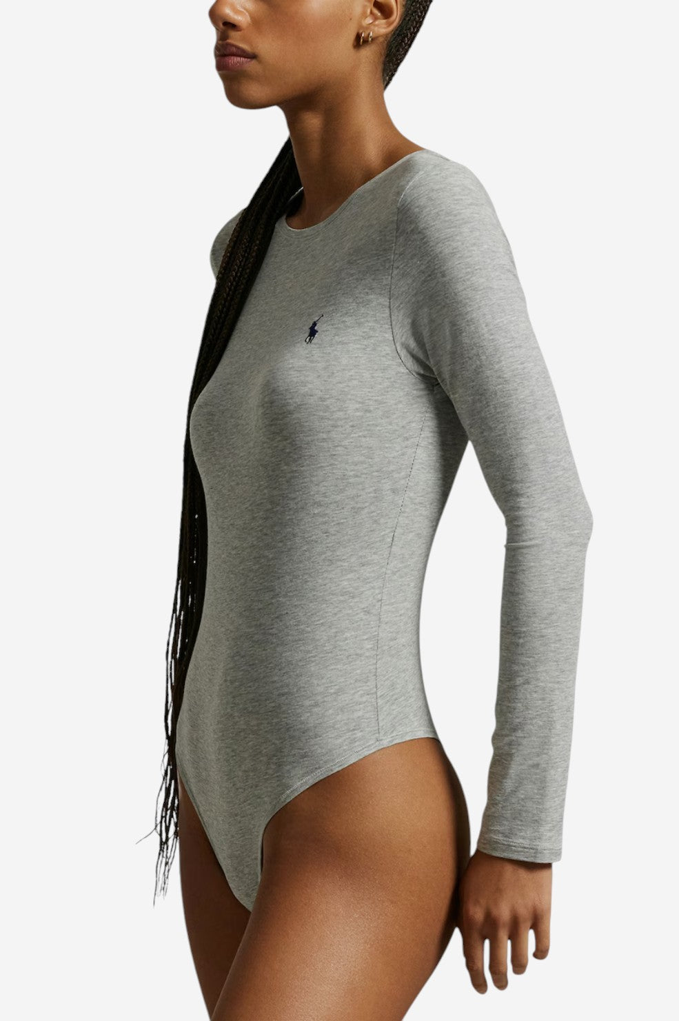 Club Cotton Bodysuit - Grey