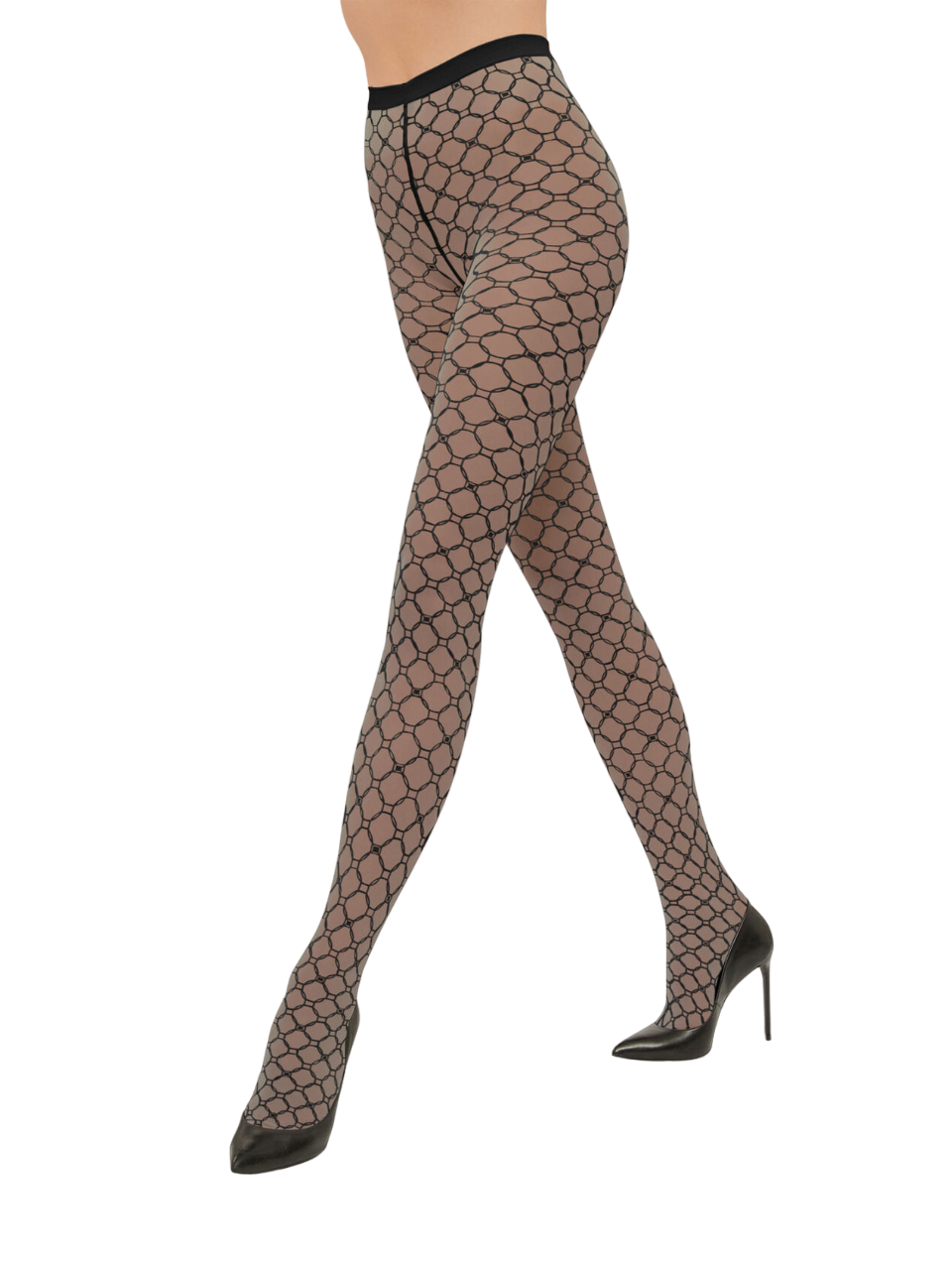 Monogram Tights - Black