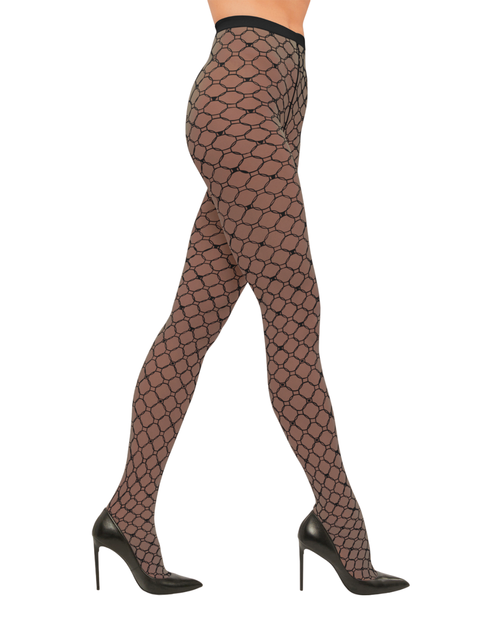 Monogram Tights - Black