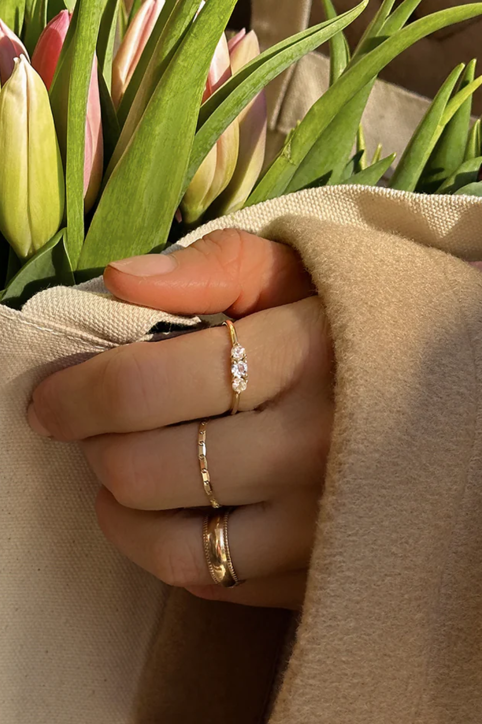 Nostalgia Chain Ring - Solid 14k Gold