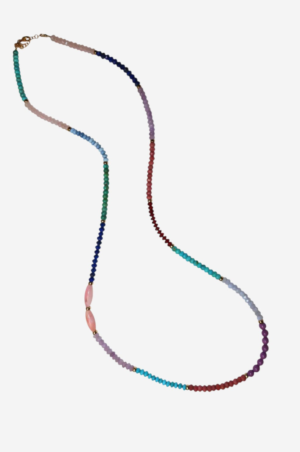 One Of A Kind Mixed Gemstone Necklace