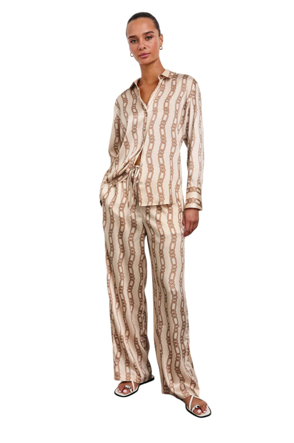 Ledger Top - Ivory Gold Link