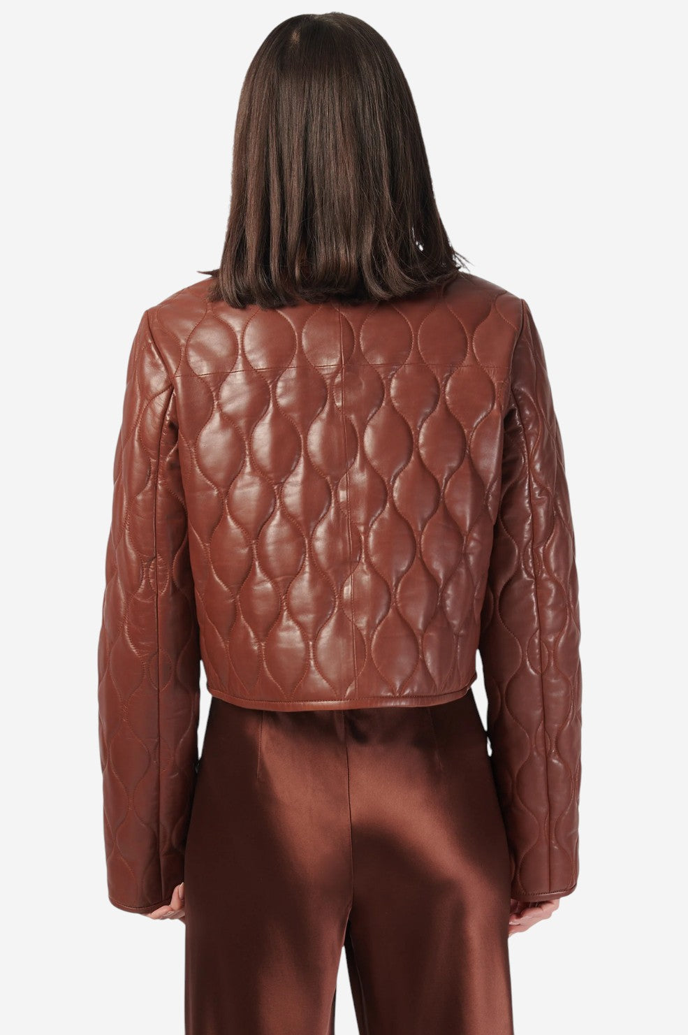 Wanda Genuine Leather Jacket - Mousse
