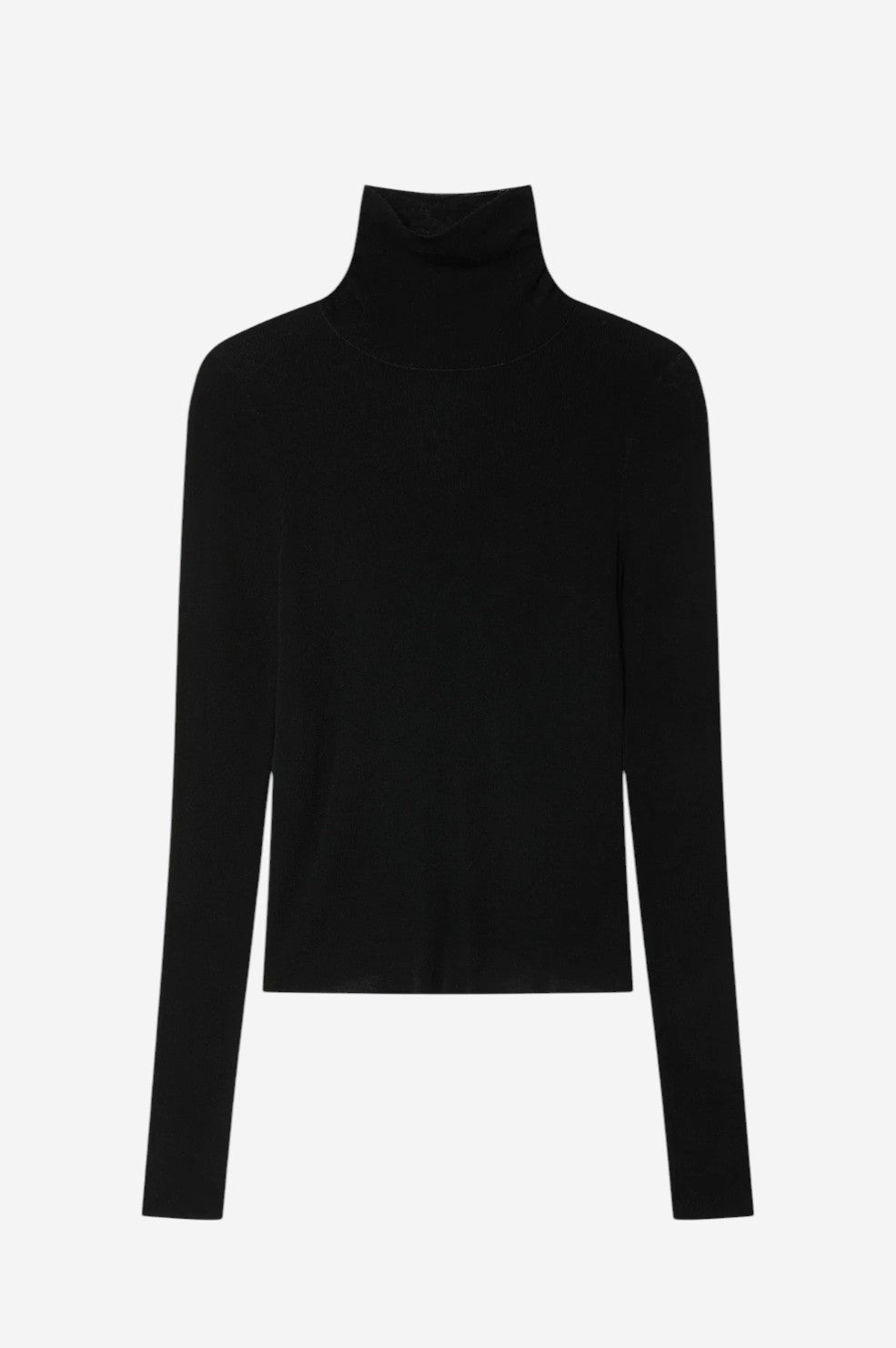 Superfine Cashmere Blend Turtleneck - Black
