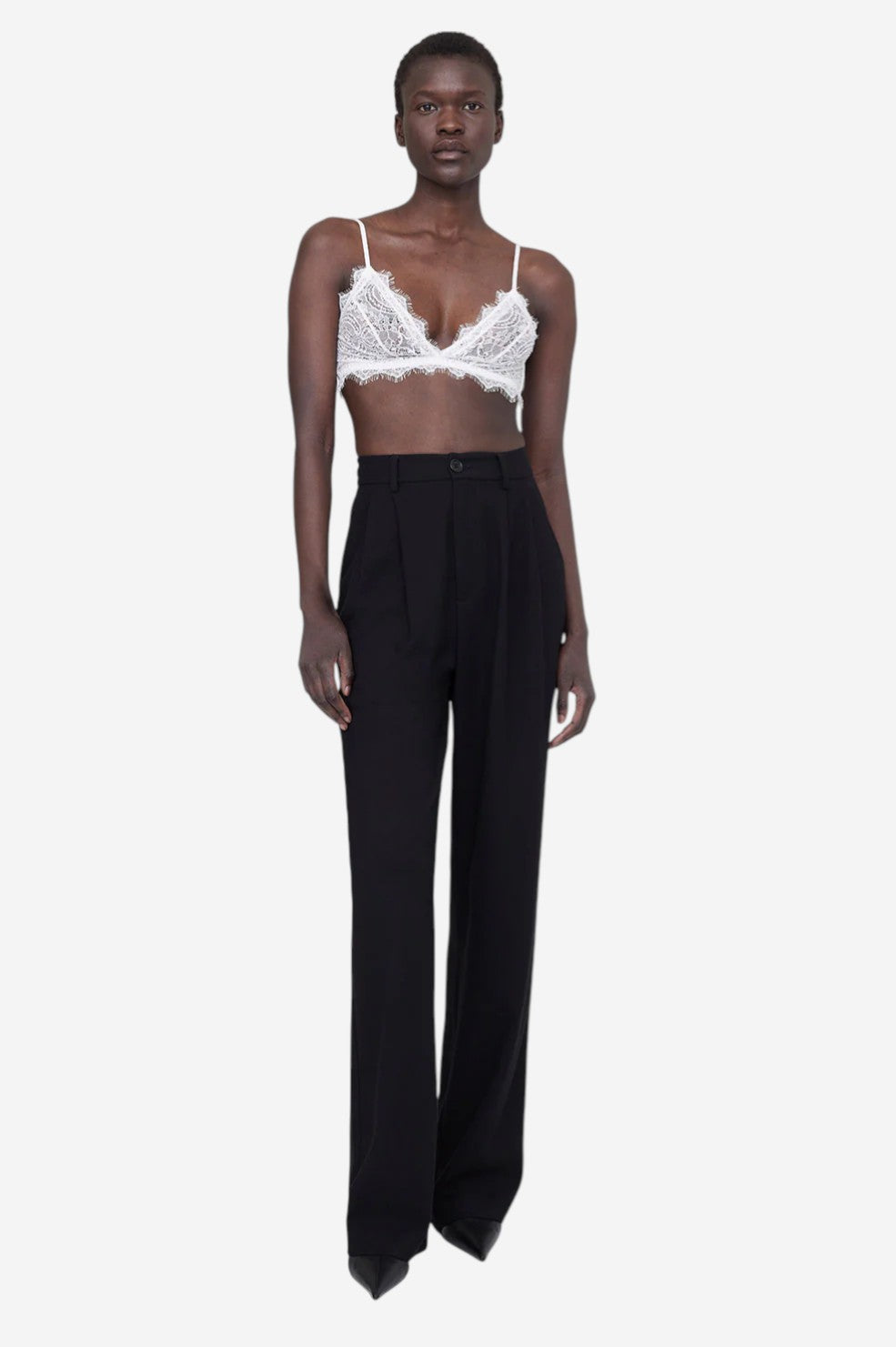 Lace Bra With Trim - Ivory