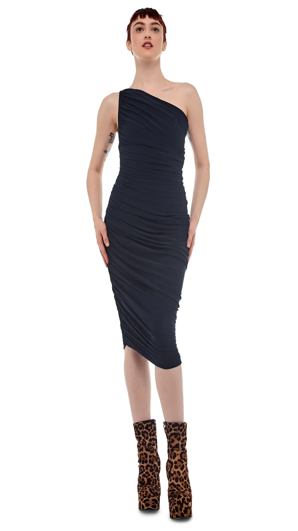 Diana Midi Dress - Navy