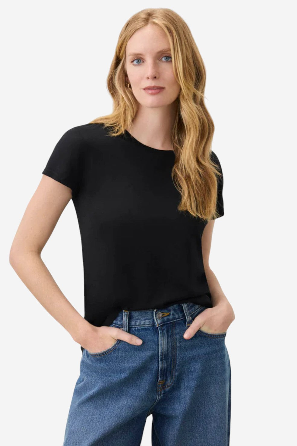 Abbie Crewneck Tee - Black