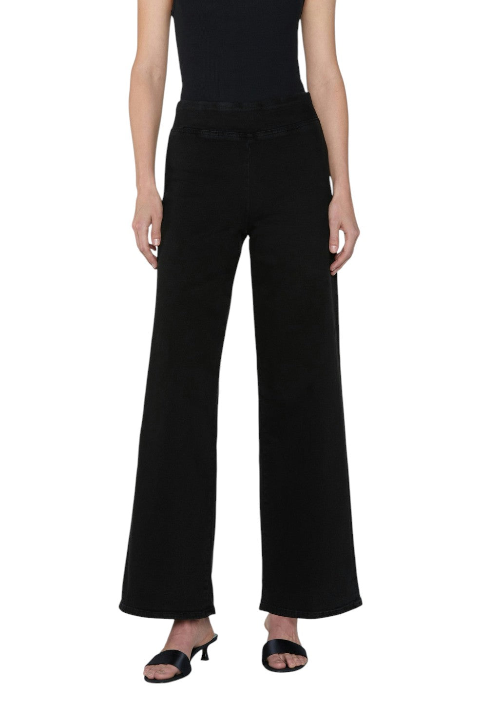 Jetset Slim Palazzo - Sheen Noir