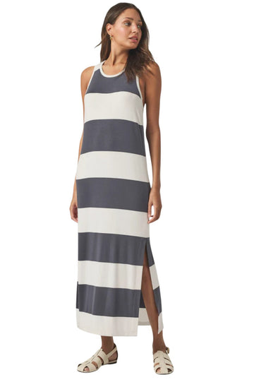 Jenna Stripe Dress - Ink Stripe
