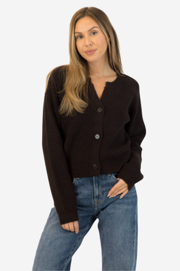 Belle Cardigan - Chocolate