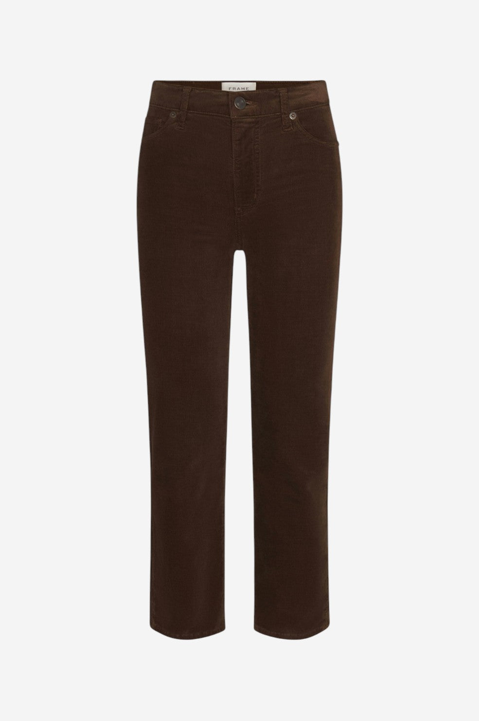 Le Sleek Straight Corduroy  - Bitter Chocolate