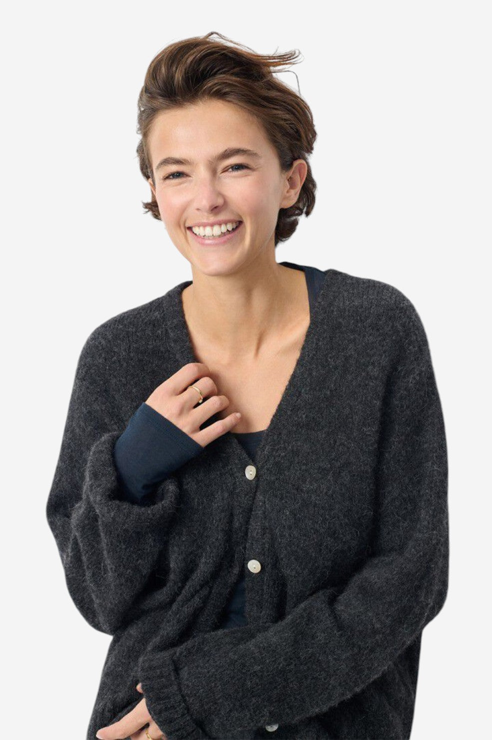 East Cardigan - Charcoal