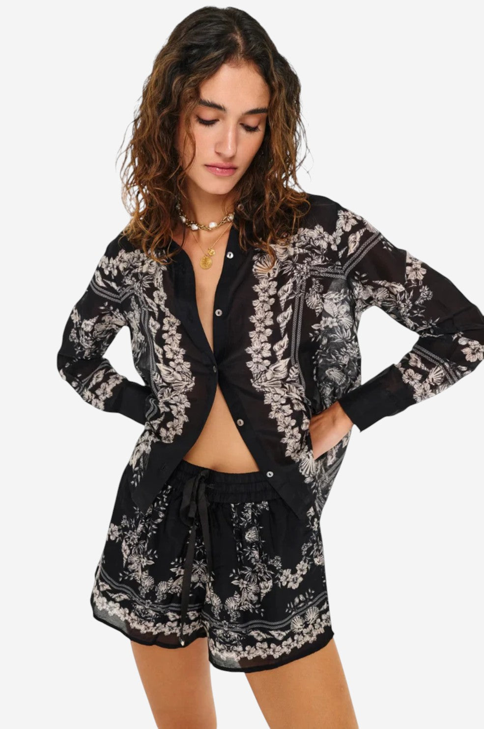 Oslo Short - Black Seaside Bandana