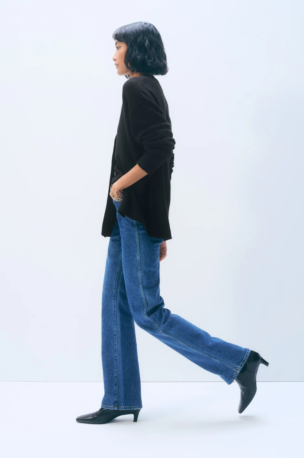 Cashmere Luxe Pocket Cardigan - Black