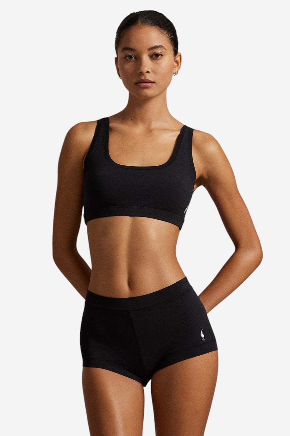 Stretch-Cotton Girl Short - Onyx