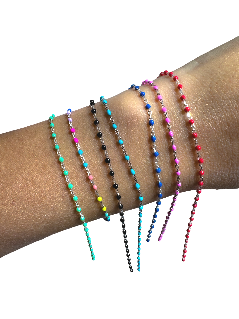 Italian Enamel Chain Bracelet