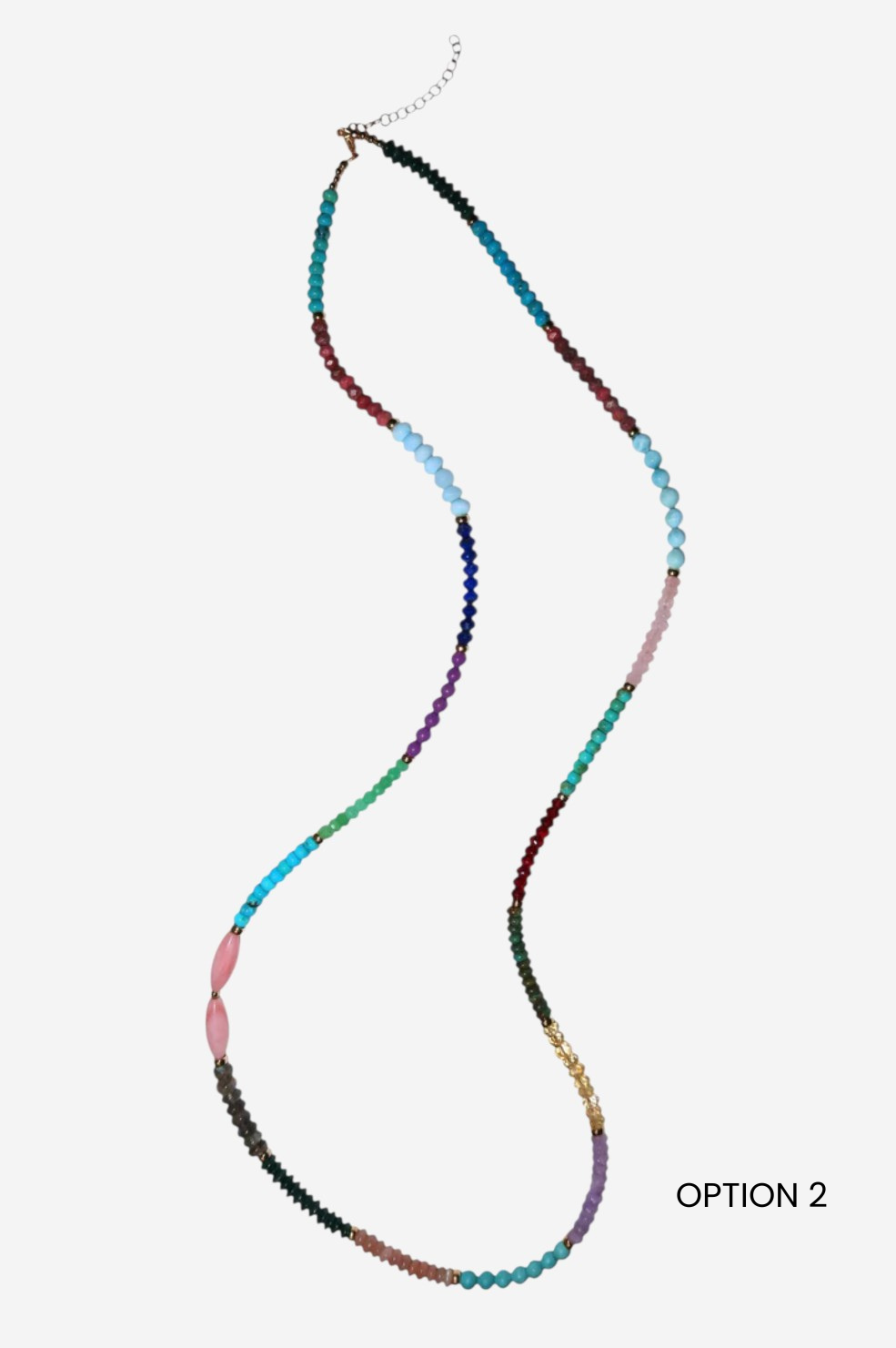 One Of A Kind Mixed Gemstone Necklace