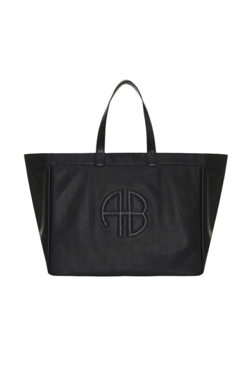 Large Rio Tote - Black Recycled Leather