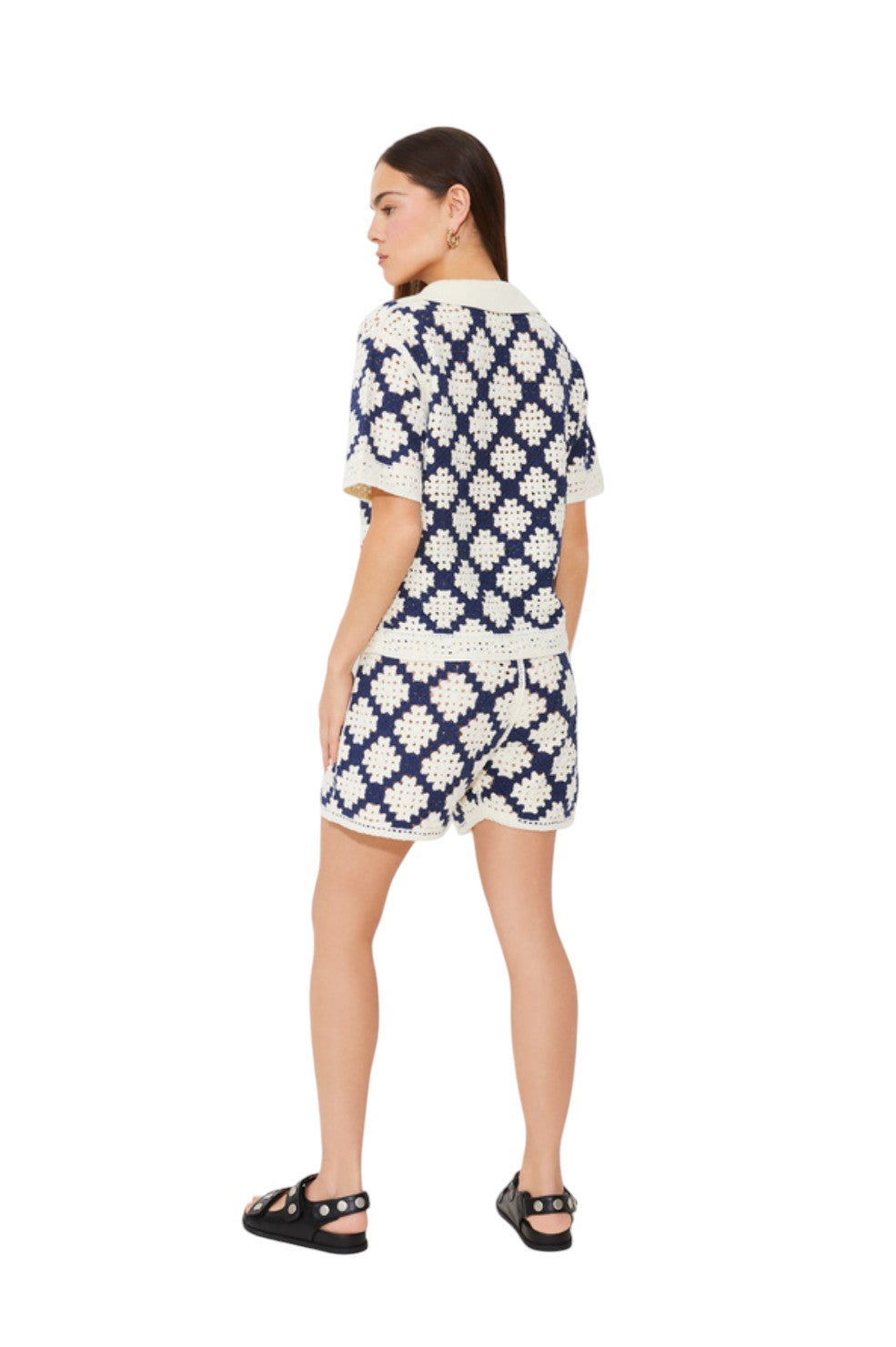 Byzance Shorts - Blue And White