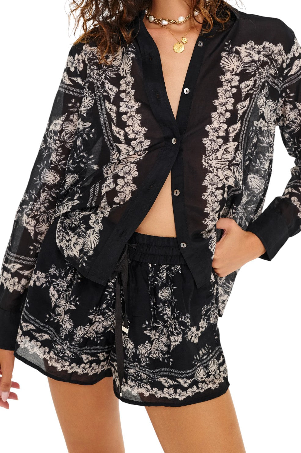 Oslo Short - Black Seaside Bandana