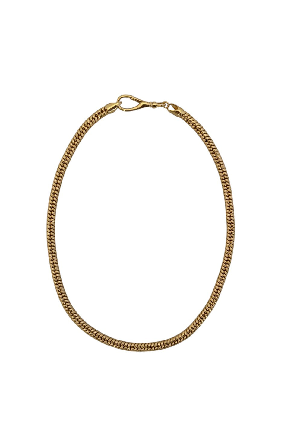 Snake Chain With XL Lobster Clasp - Gold