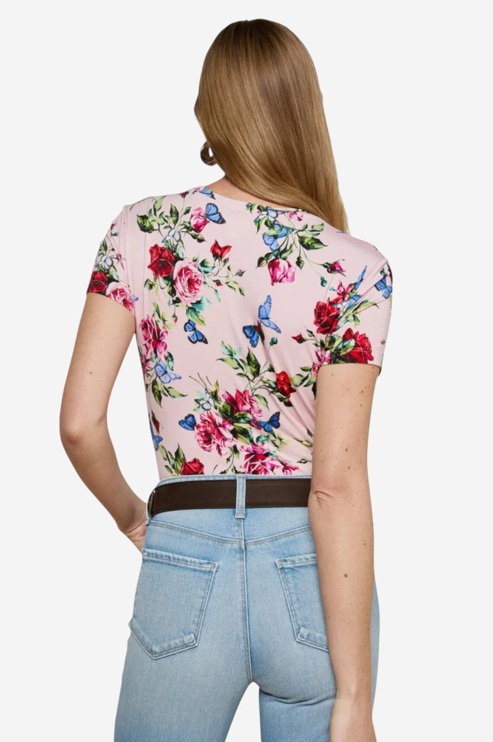 Ressi Tee - Light Pink Multi Femme Rose