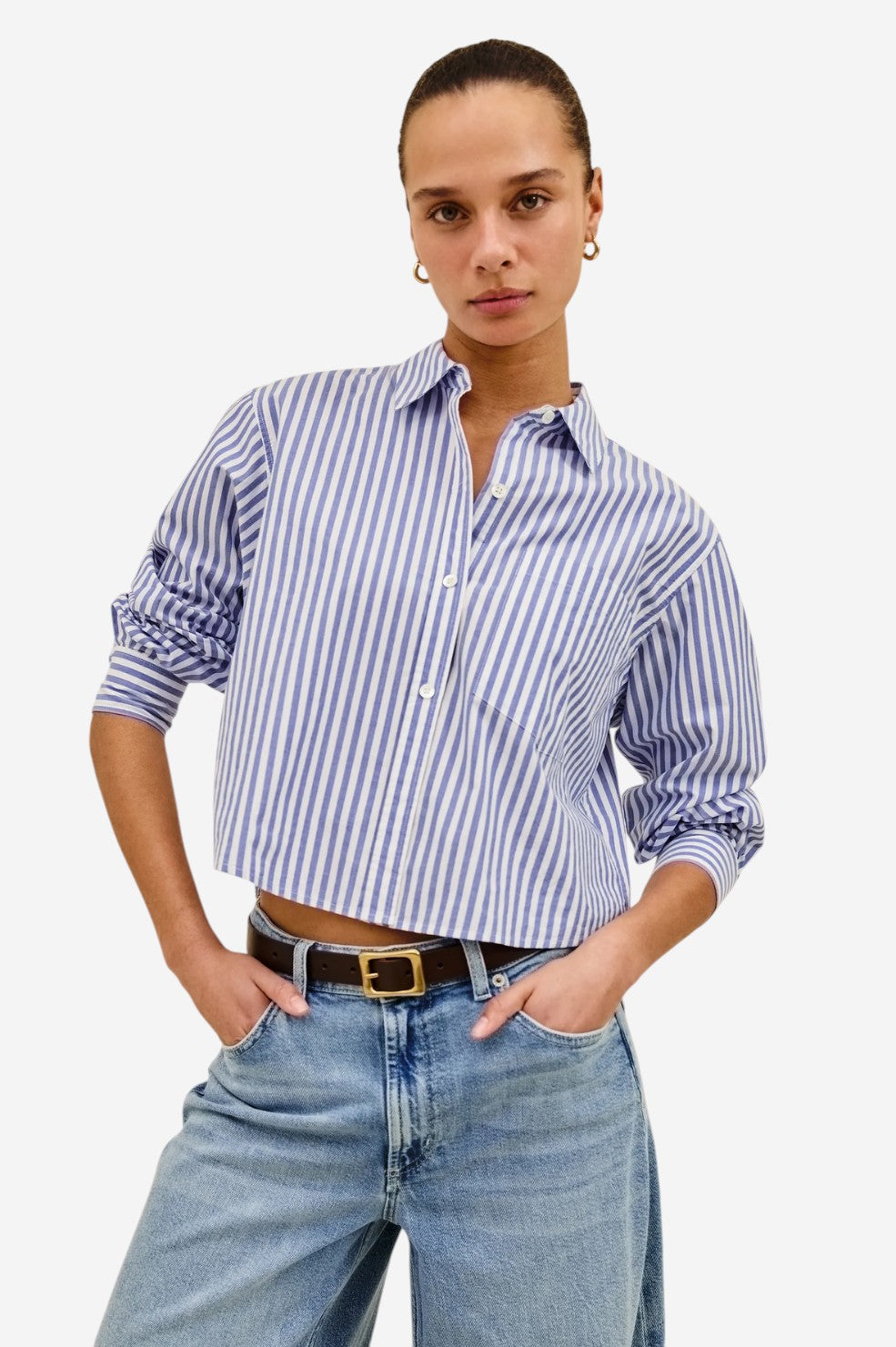 Ramy Top - Mariner White Stripe