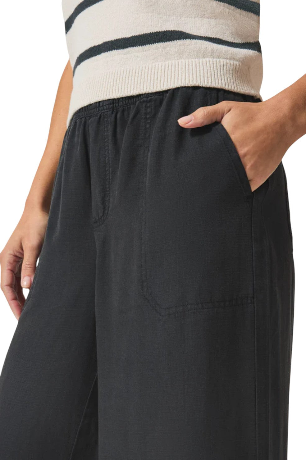 Angie Palazzo Pant - Black