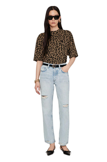 Avi Tee - Black And Brown Leopard