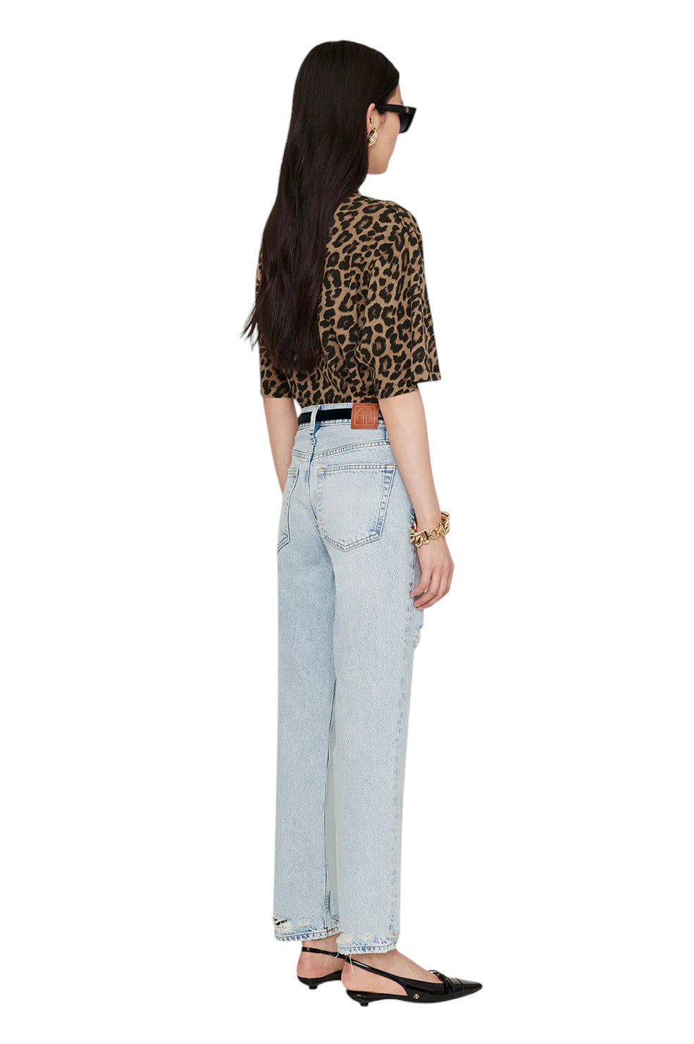 Avi Tee - Black And Brown Leopard