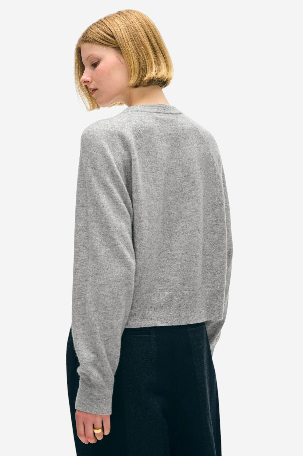 Cashmere Easy Sweatshirt - Grey Heather