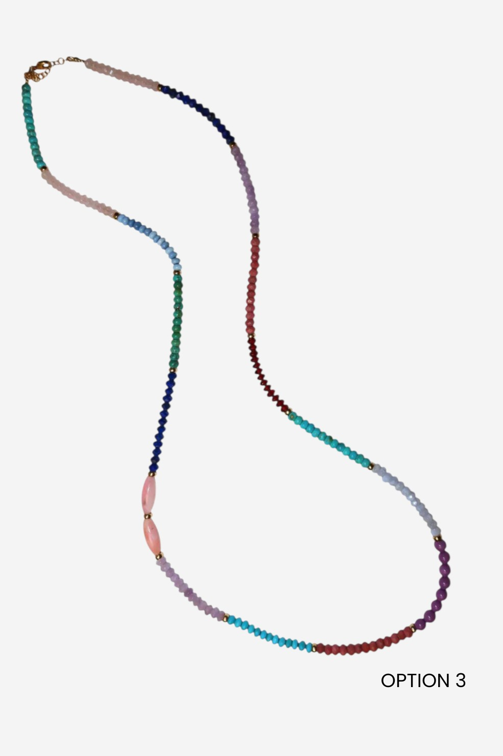 One Of A Kind Mixed Gemstone Necklace