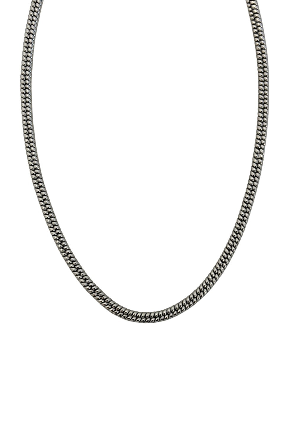 Snake Chain With XL Lobster Clasp - Silver