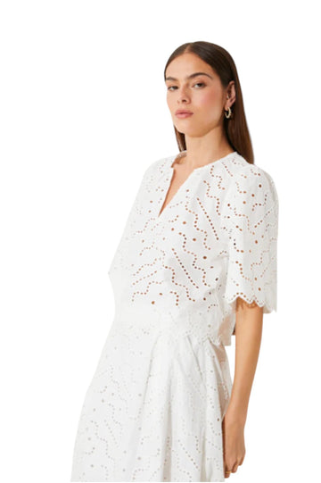 Liam Top - Blanc Casse