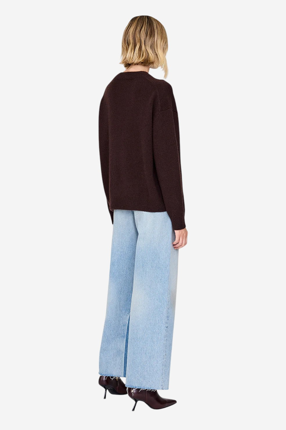 Lee Crew Sweater - Deep Bown