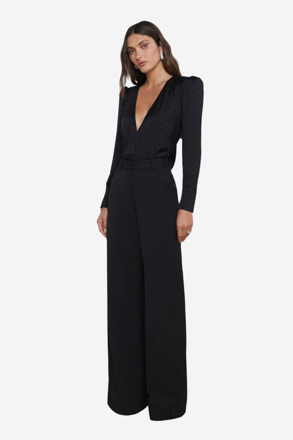 Pilar Wide-Leg Pant - Black