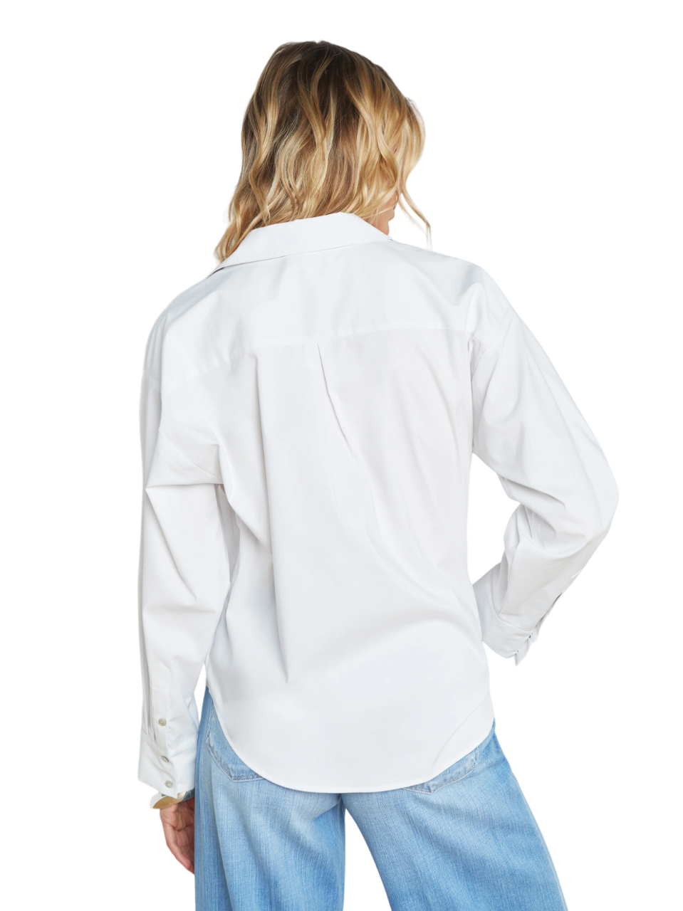 Ripley Oversized Button-Down Shirt - White