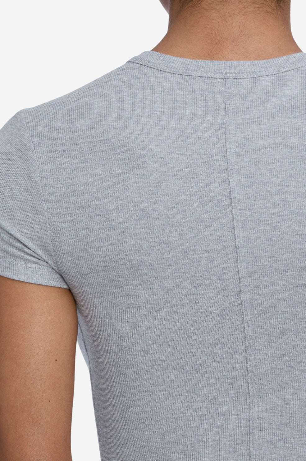 The Rib Baby Tee - Heather Grey