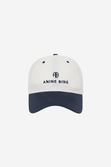 Jeremy Baseball Cap - Ivory And Navy