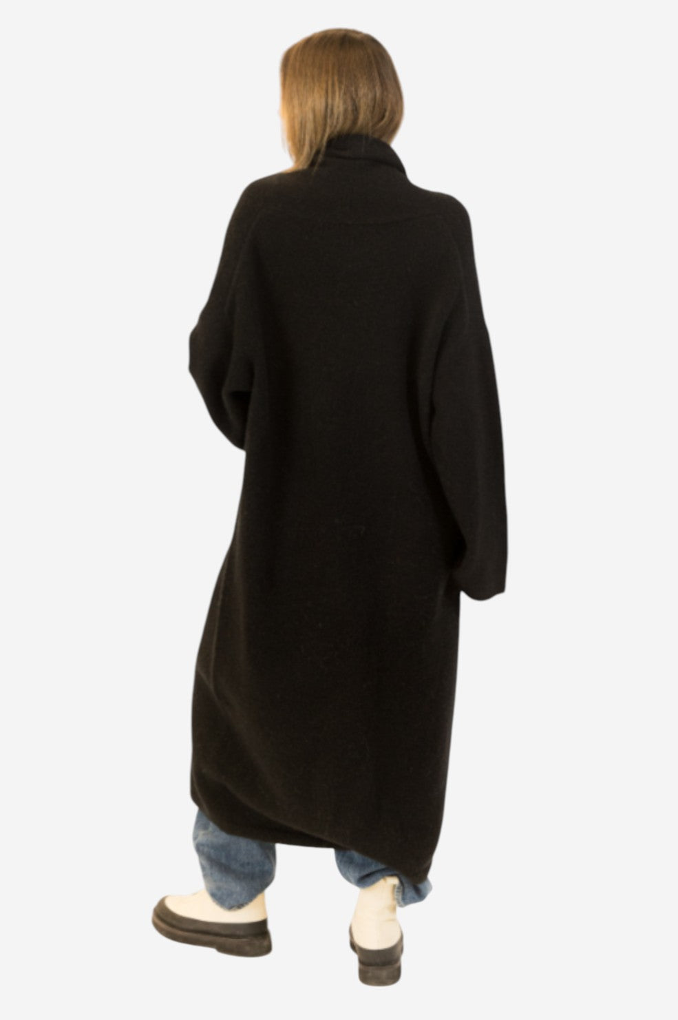 Hugh Shawl Collar Coat - Black