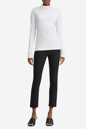 Essential Long Sleeve Turtleneck - Optic White